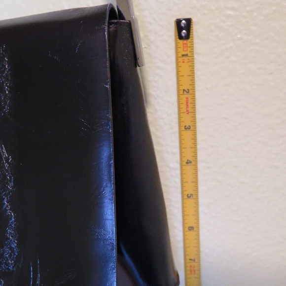 Francesco Biasia ☆ Black Italian Leather Bag - Picture 6 of 8